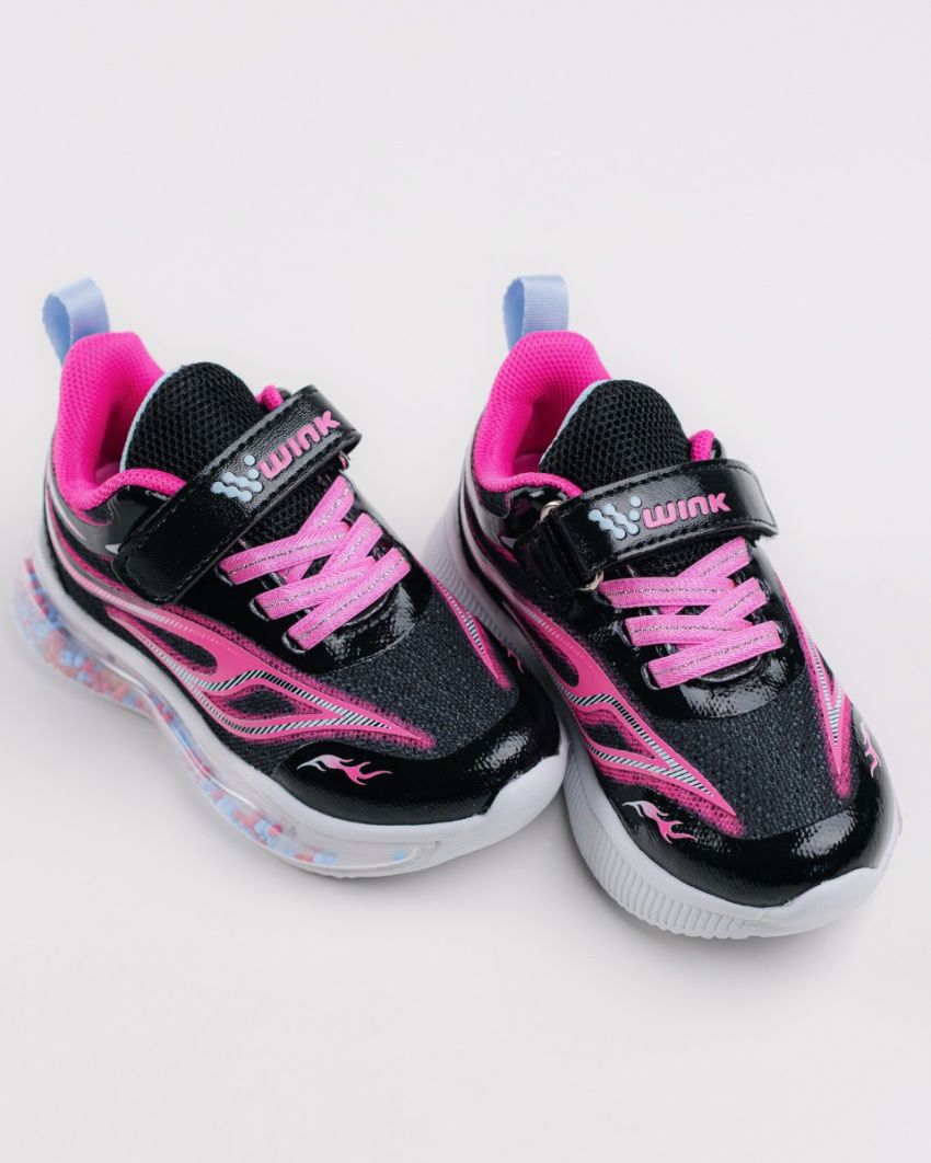 Wink - Bbls black LED lights baby shoes