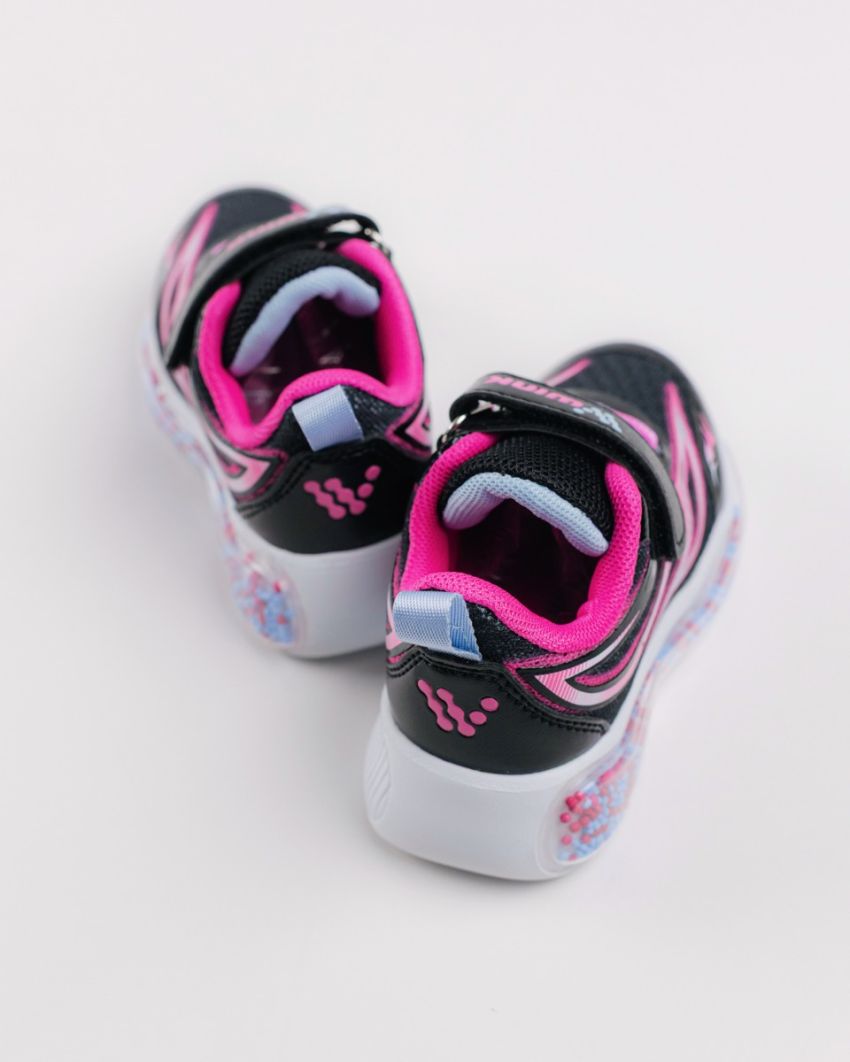 Wink - Bbls black LED lights baby shoes