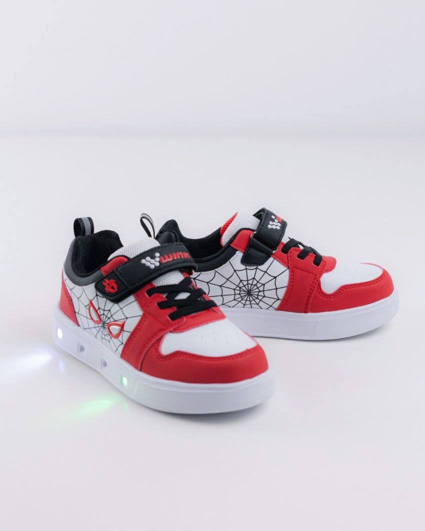 Wink - Arakk  red LED lights kids sneakers