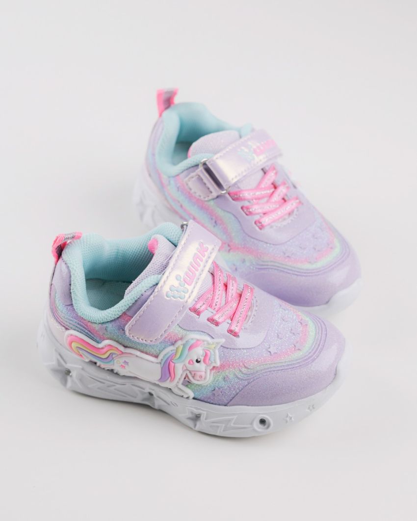 Wink - Alastar purple LED lights baby sneakers