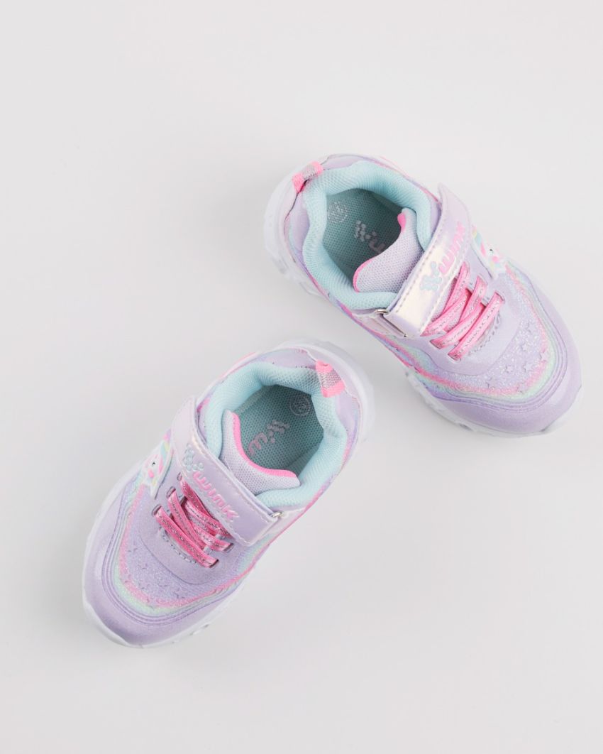 Wink - Alastar purple LED lights baby sneakers