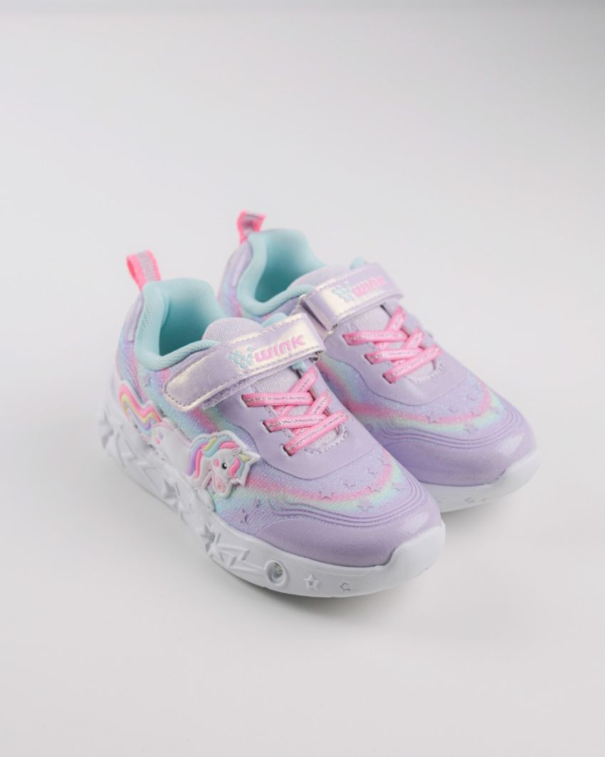 Wink - Alastar purple LED lights kids sneakers