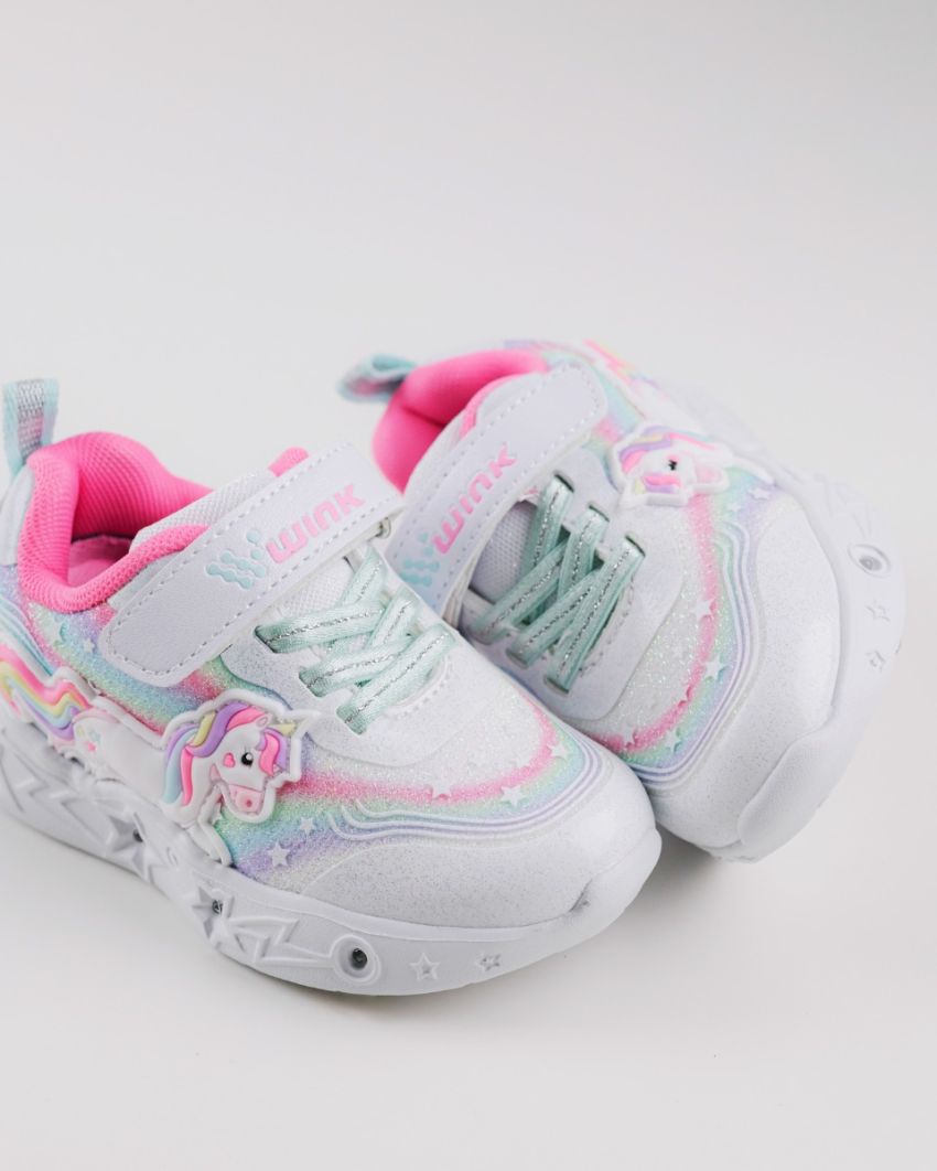 Wink - Alastar white LED lights baby sneakers
