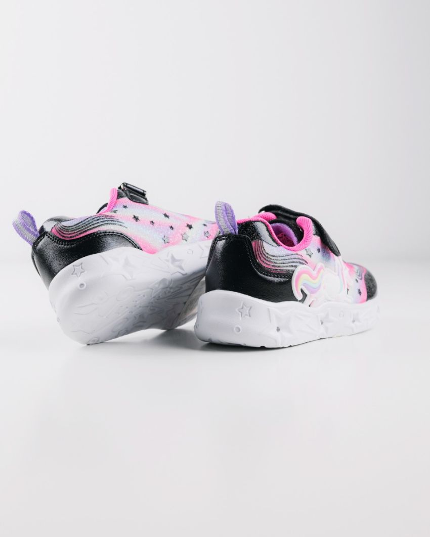Wink - Alastar black-magenta LED lights kids sneakers
