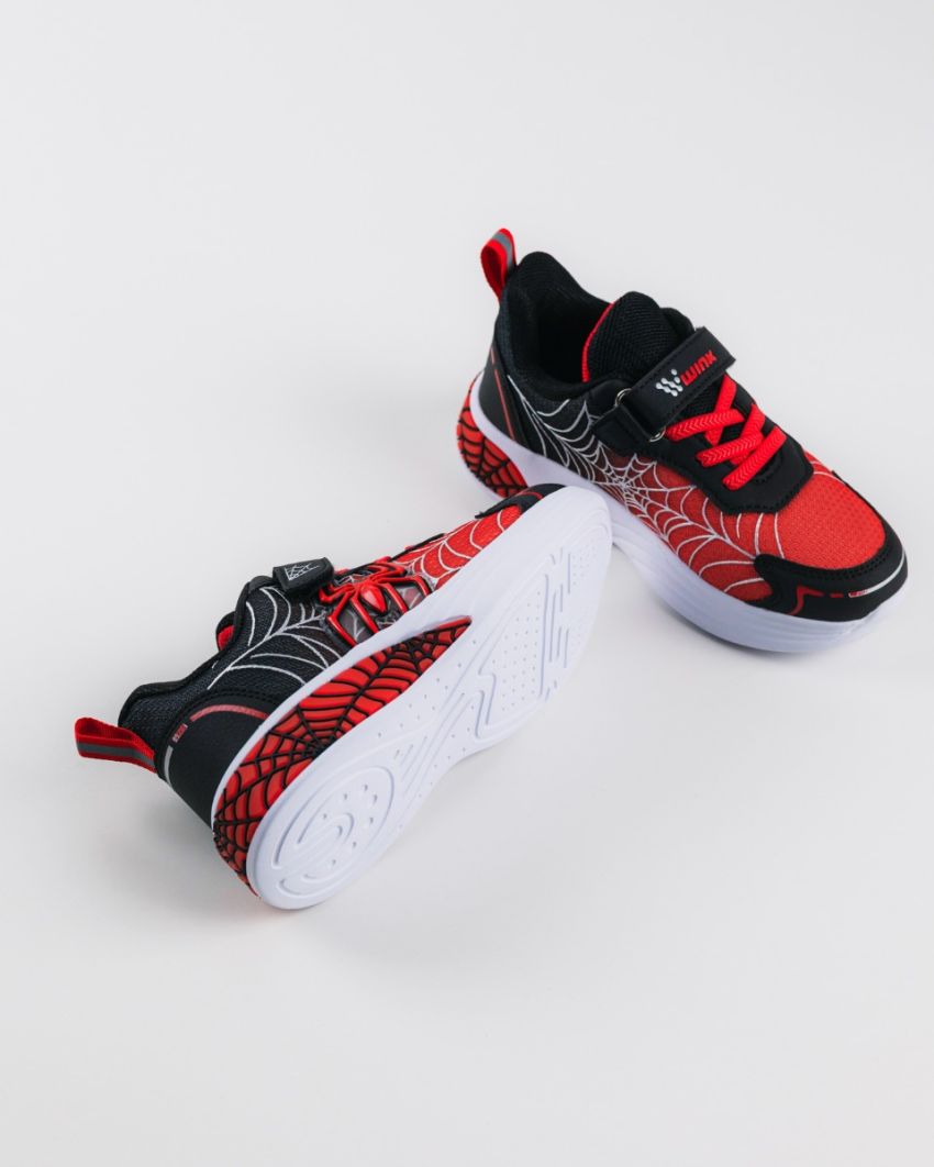 Wink - Zarin fekete fiú sneaker világítós