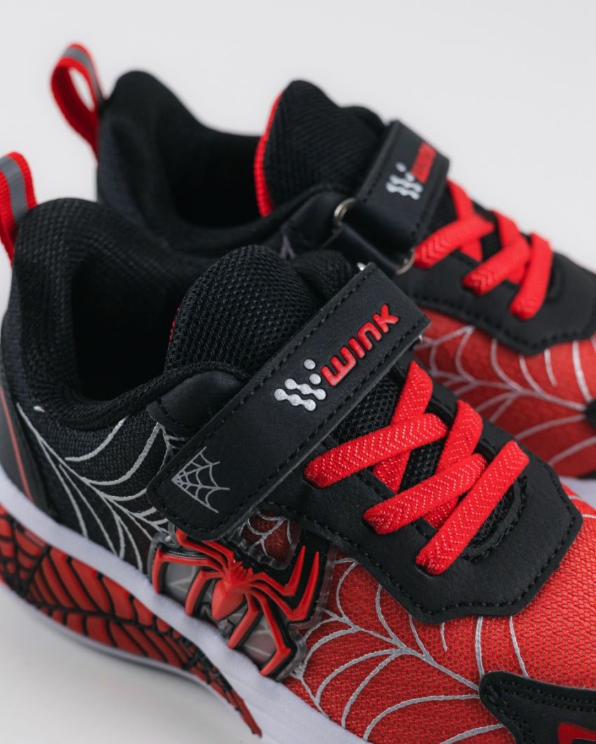 Wink - Zarin fekete fiú sneaker világítós