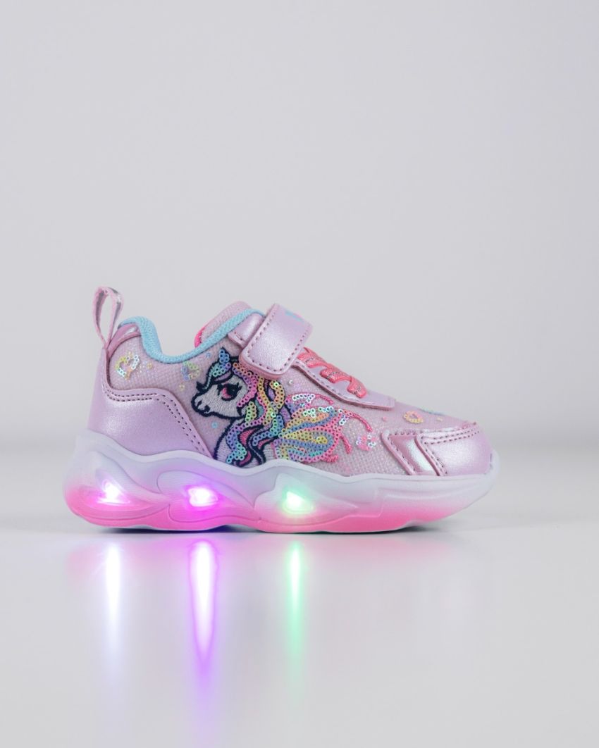 Wink - Ylla pink baby girl sneakers lights