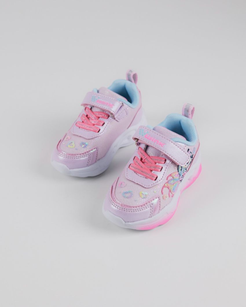 Wink - Ylla pink baby girl sneakers lights