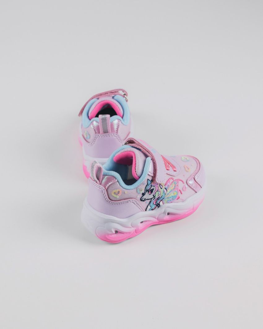 Wink - Ylla pink baby girl sneakers lights