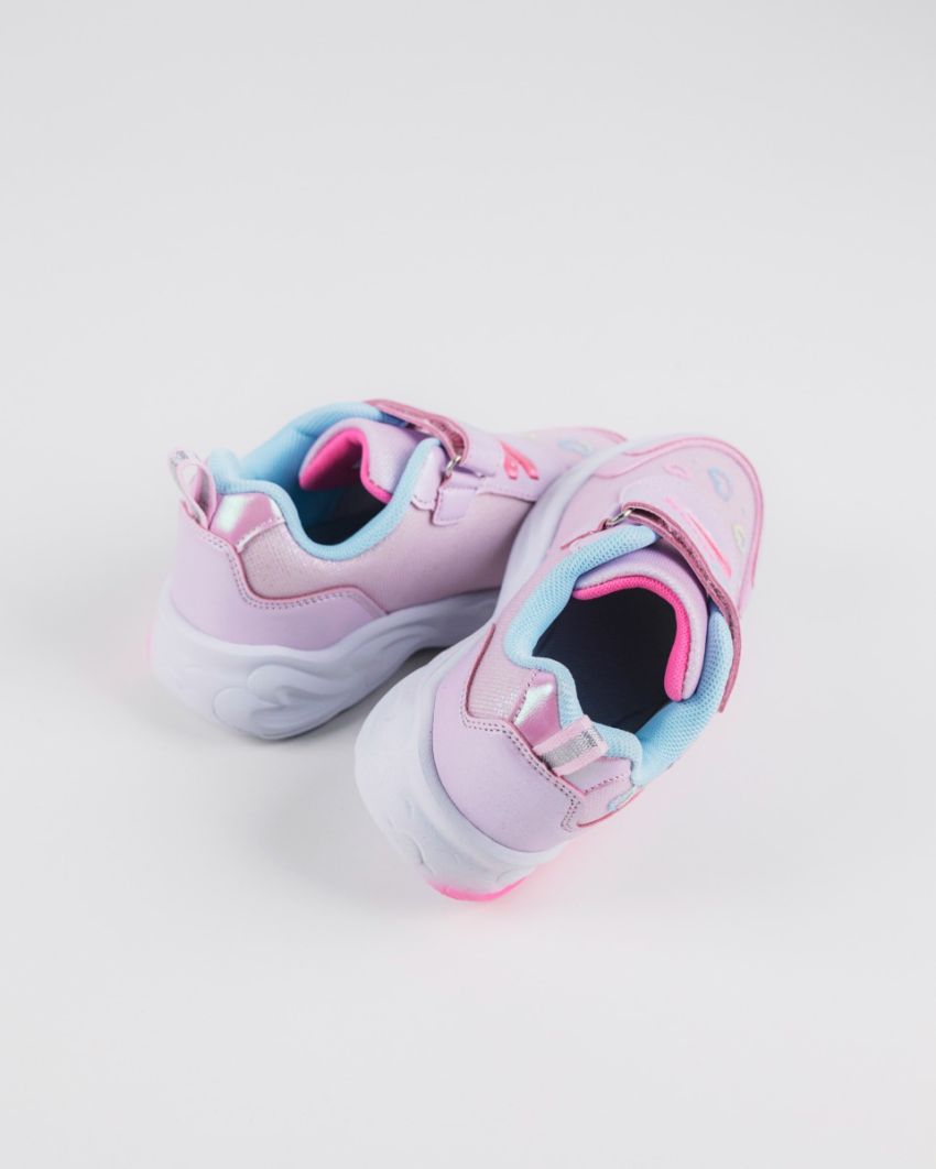 Wink - Ylla pink girls sneakers lights