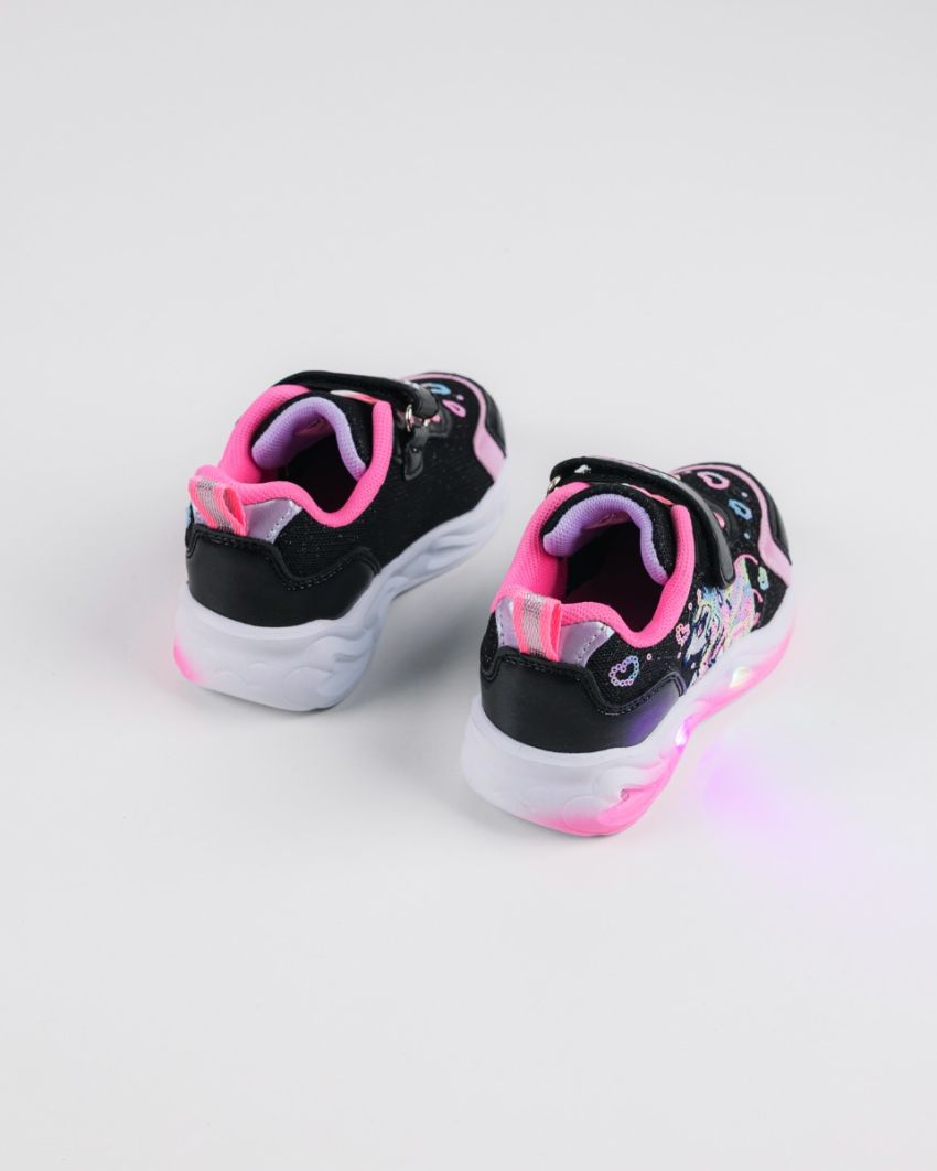 Wink - Ylla black baby girl sneakers lights