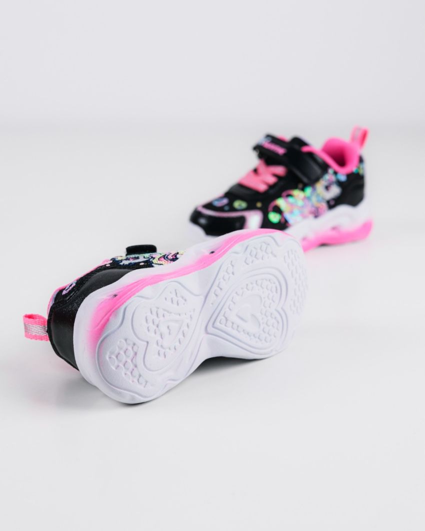 Wink - Ylla black baby girl sneakers lights