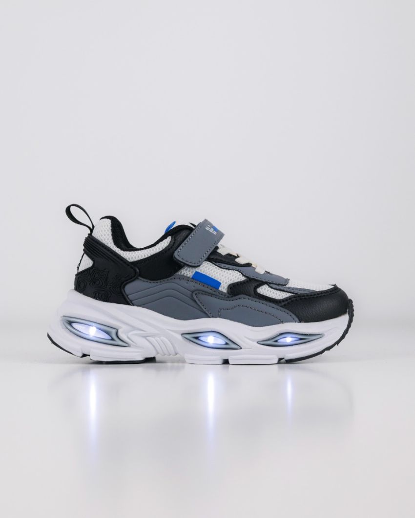 Wink - Arvik grey boys sneakers lights