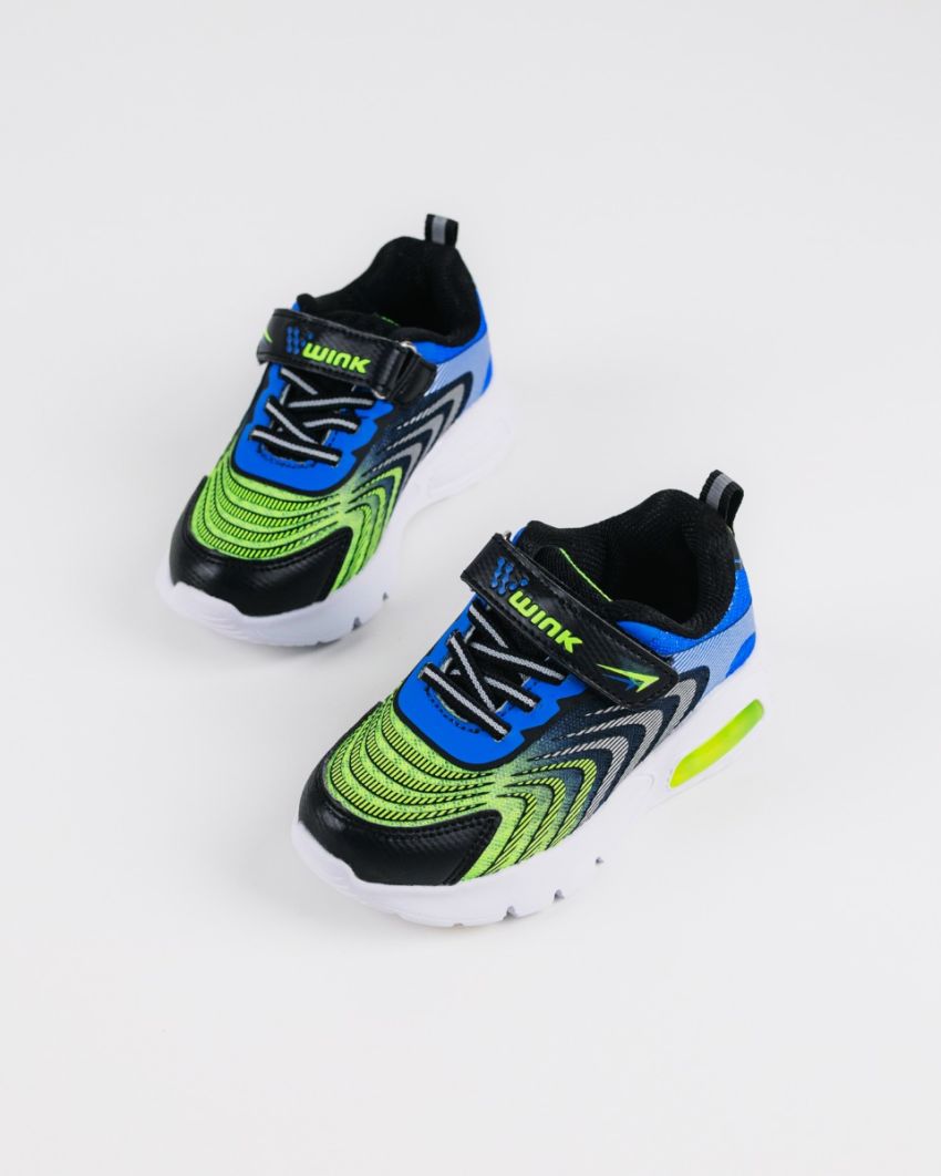 Wink - Zonux black baby boy sneakers lights