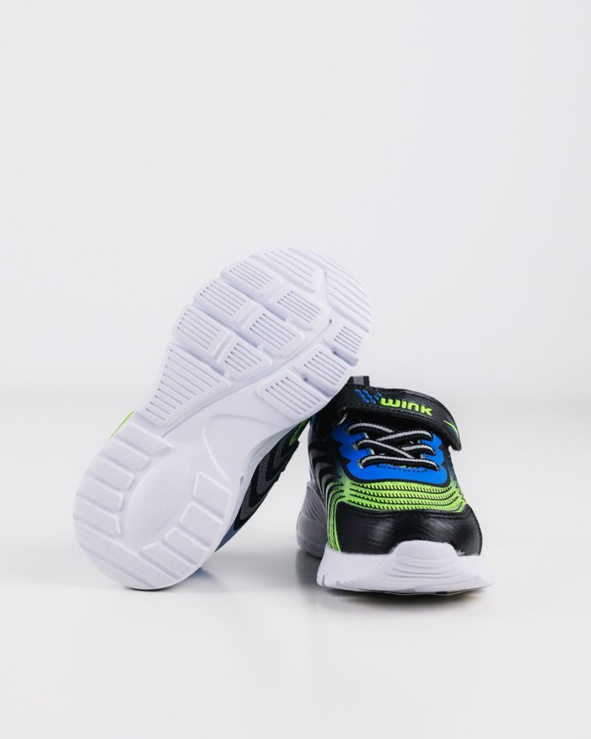 Wink - Zonux black baby boy sneakers lights