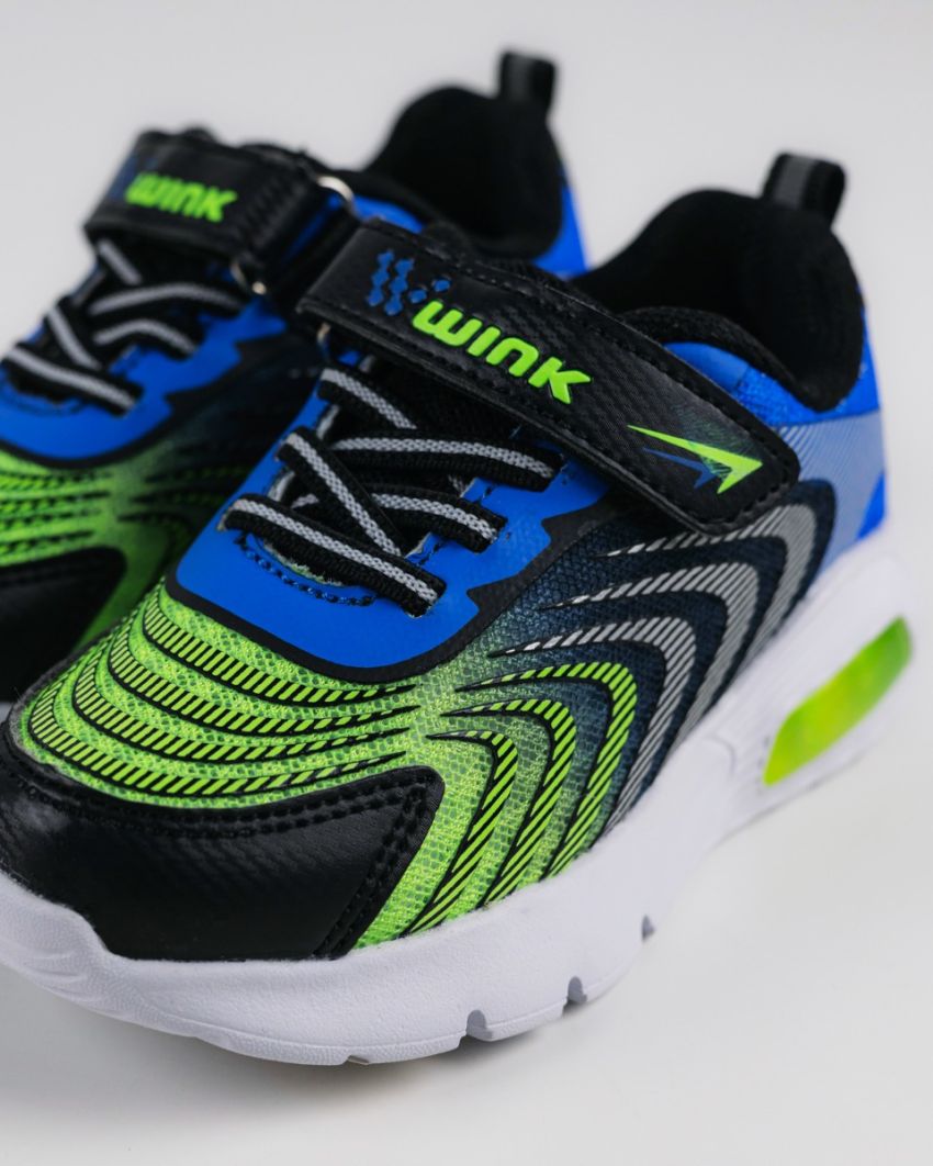 Wink - Zonux black baby boy sneakers lights