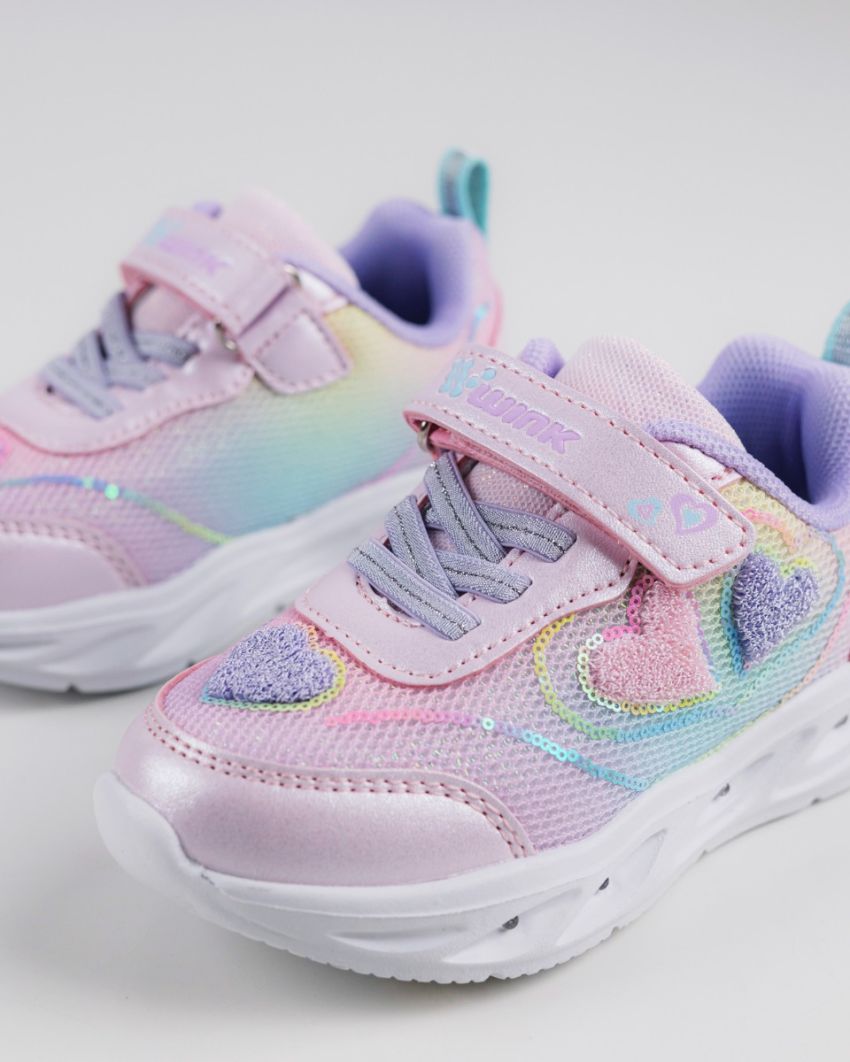 Wink - Kilyn pink baby girl sneakers lights