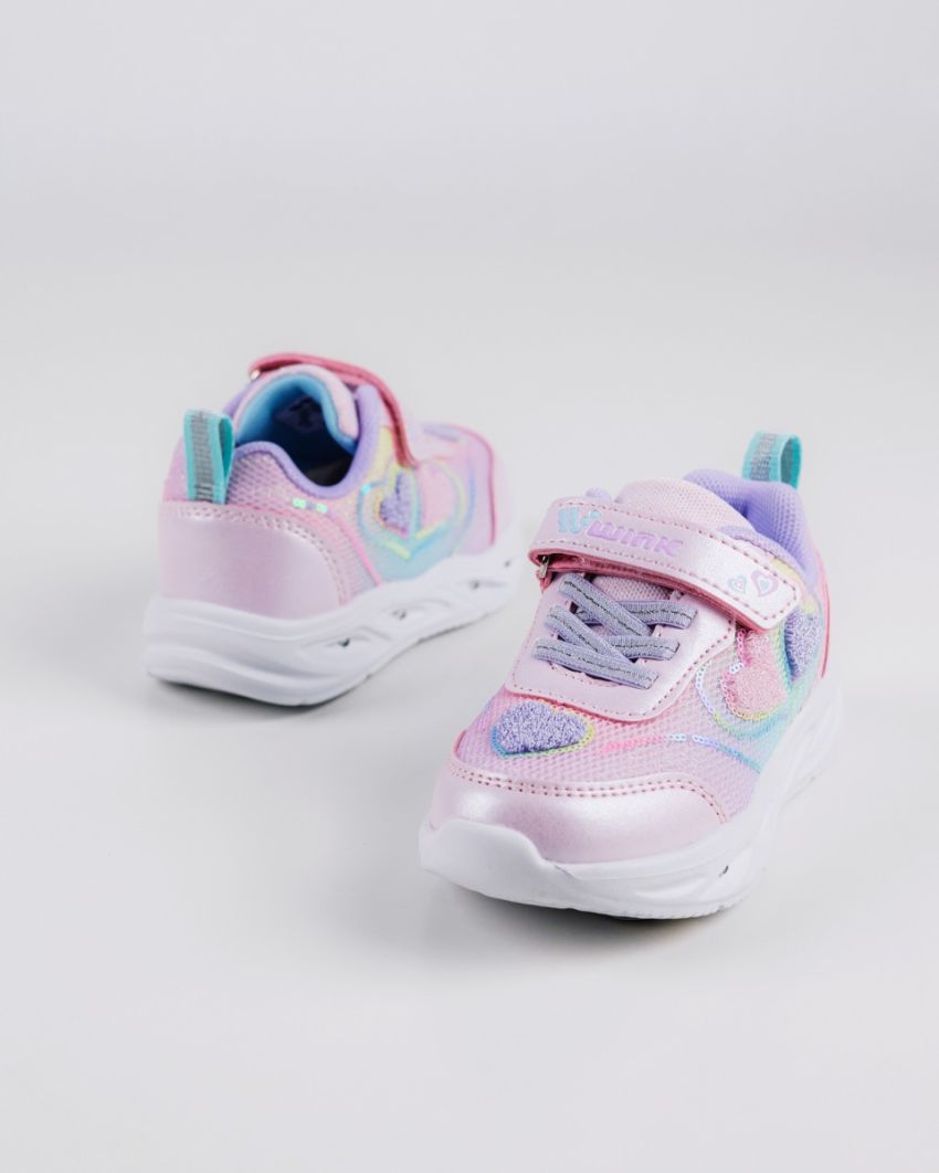 Wink - Kilyn pink baby girl sneakers lights