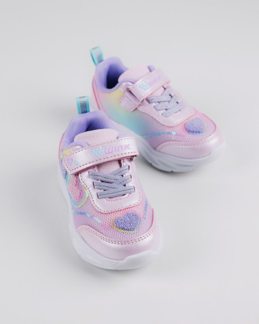 Wink - Kilyn pink baby girl sneakers lights