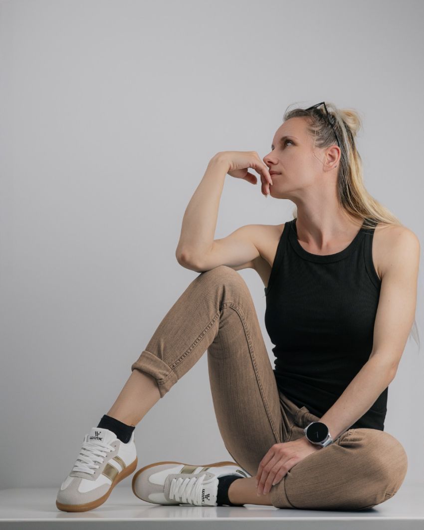 Wink - Blax beige women sneakers