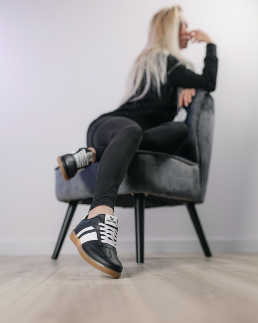 Wink - Blax black women sneakers