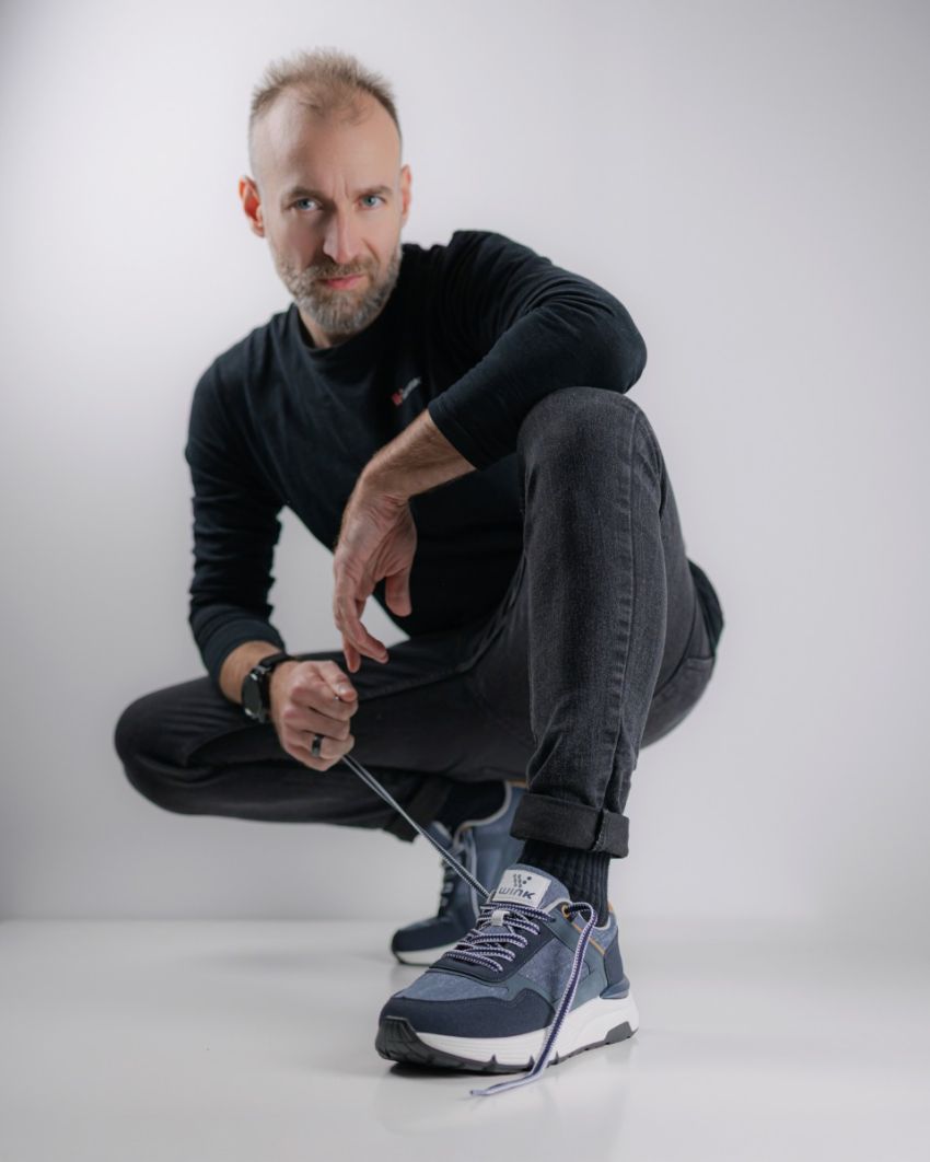 Wink - Zyldan sötétkék férfi sneaker wink sneaker