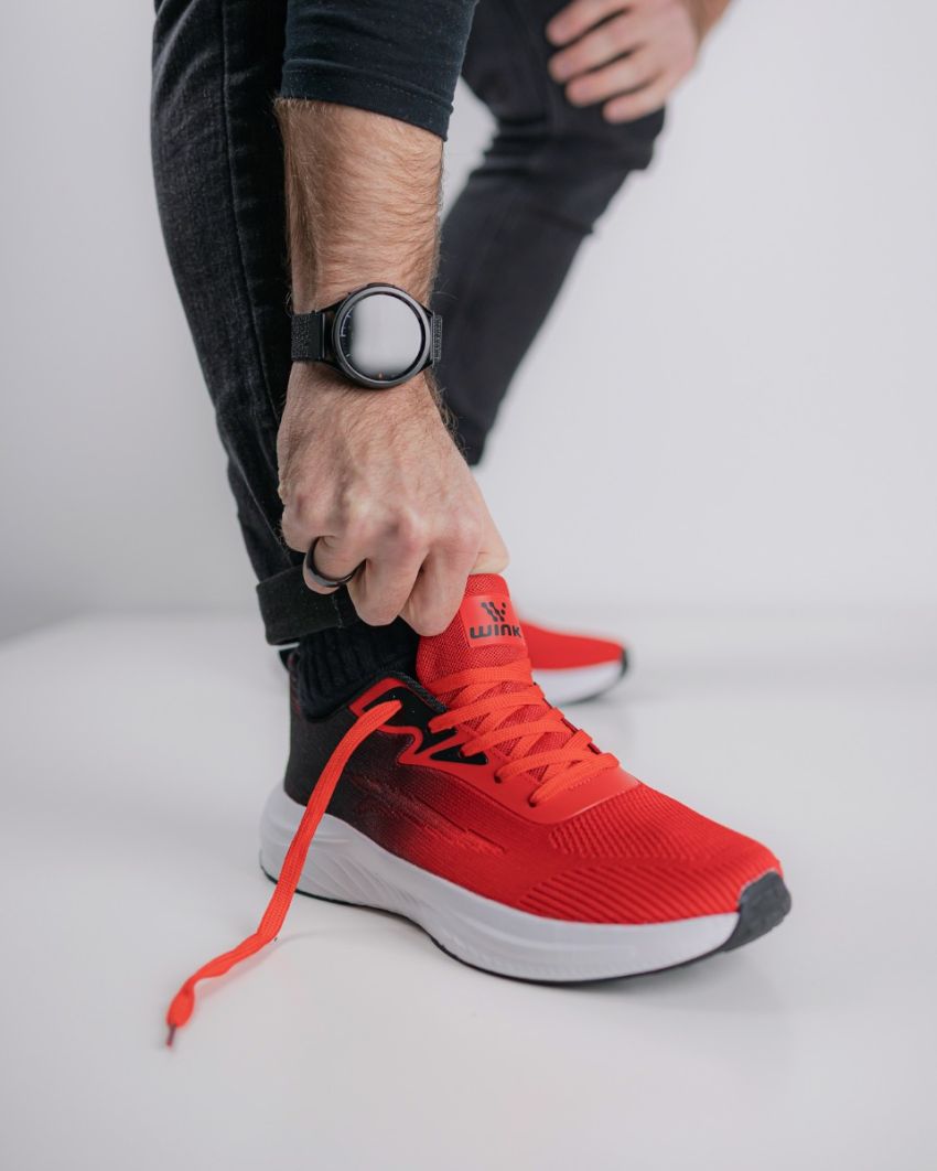 Wink - Vallar piros férfi fitnesz cipő futócipő