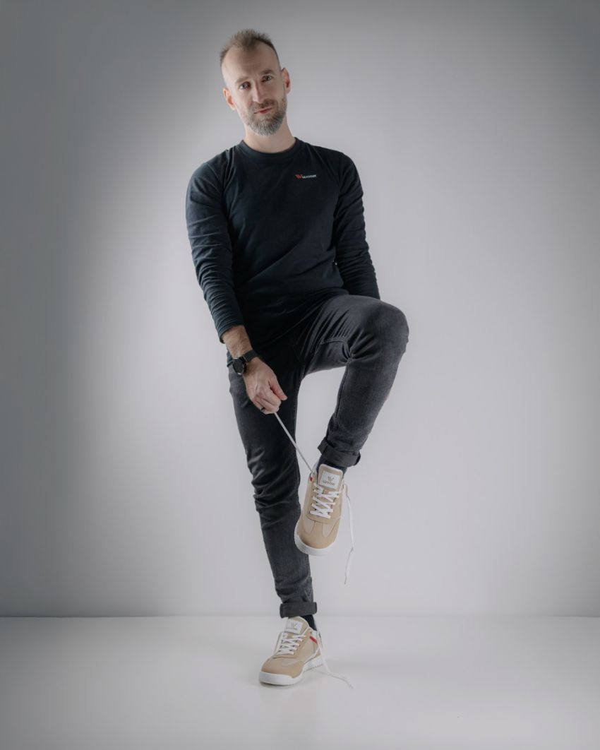 Wink - Zhoron bézs férfi sneaker wink sneaker
