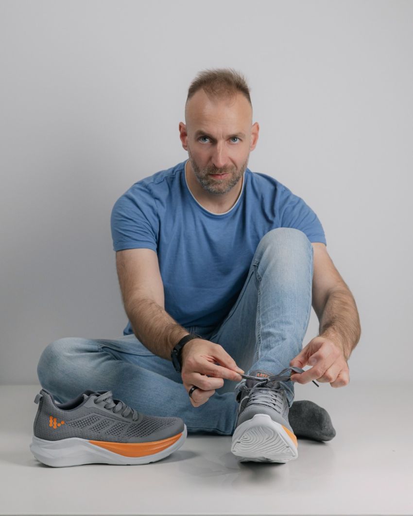 Wink - Fendo grey men sport shoes