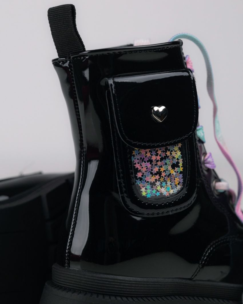 Wink - Nonool black warm lined boots