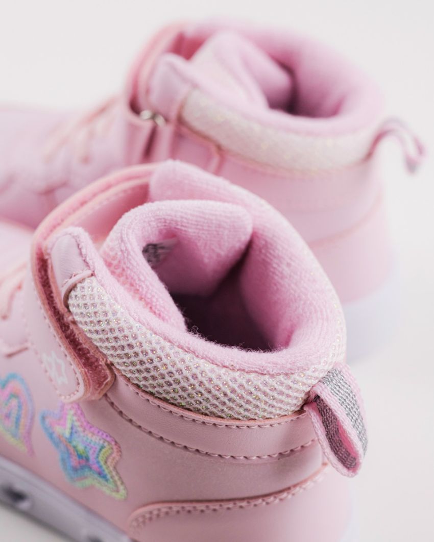 Wink - Rhea Star pink LED lights kids sneakers