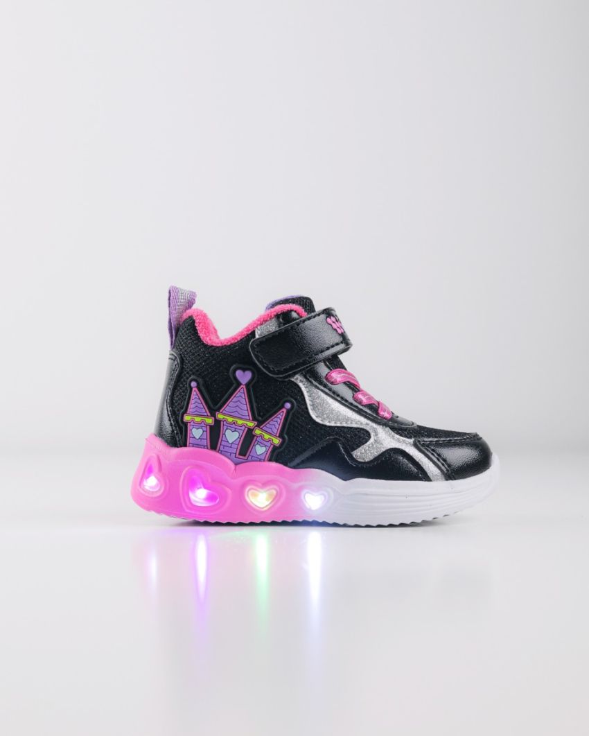Wink - Rhea Bry black LED lights baby shoes