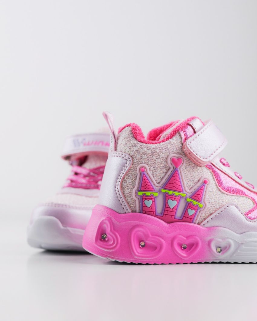 Wink - Rhea Bry pink LED lights baby shoes