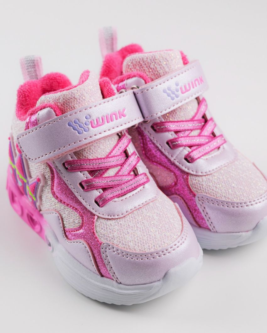 Wink - Rhea Bry pink LED lights baby shoes