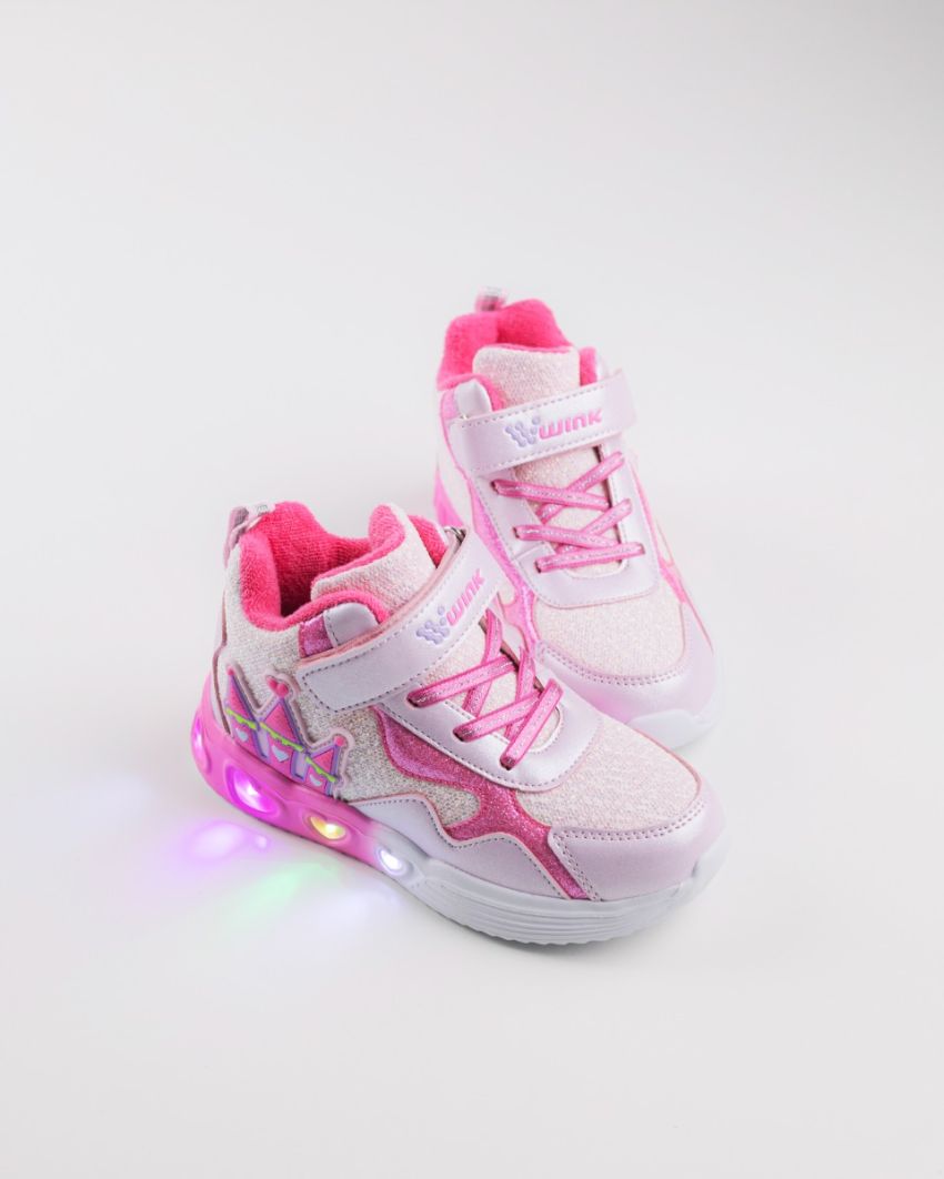 Wink - Rhea Bry pink LED lights kids shoes