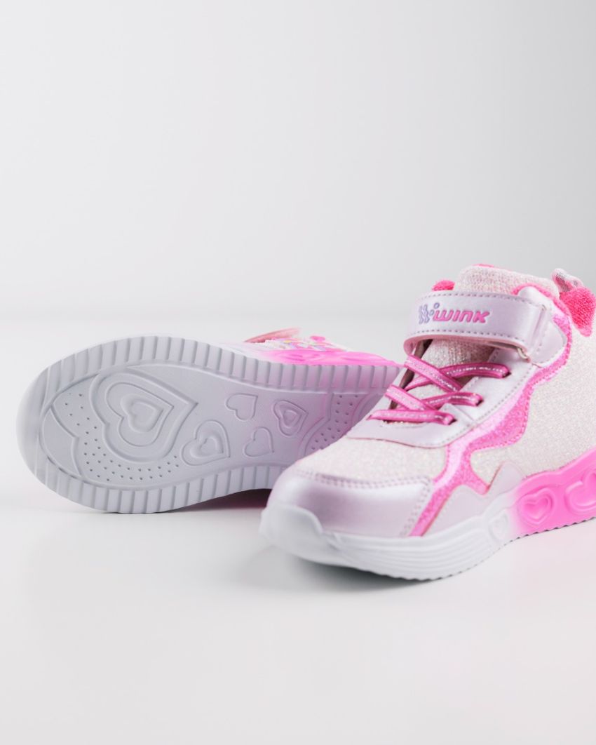 Wink - Rhea Bry pink LED lights kids shoes