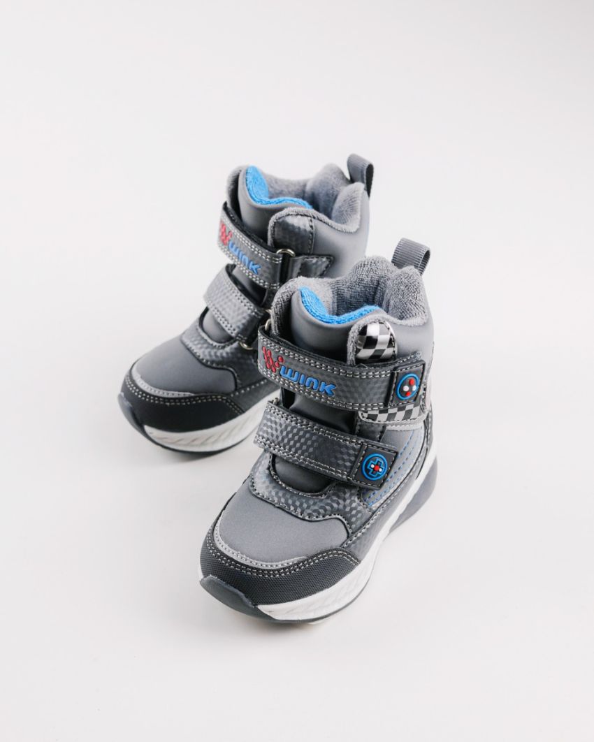 Wink - Alea grey LED lights baby boots