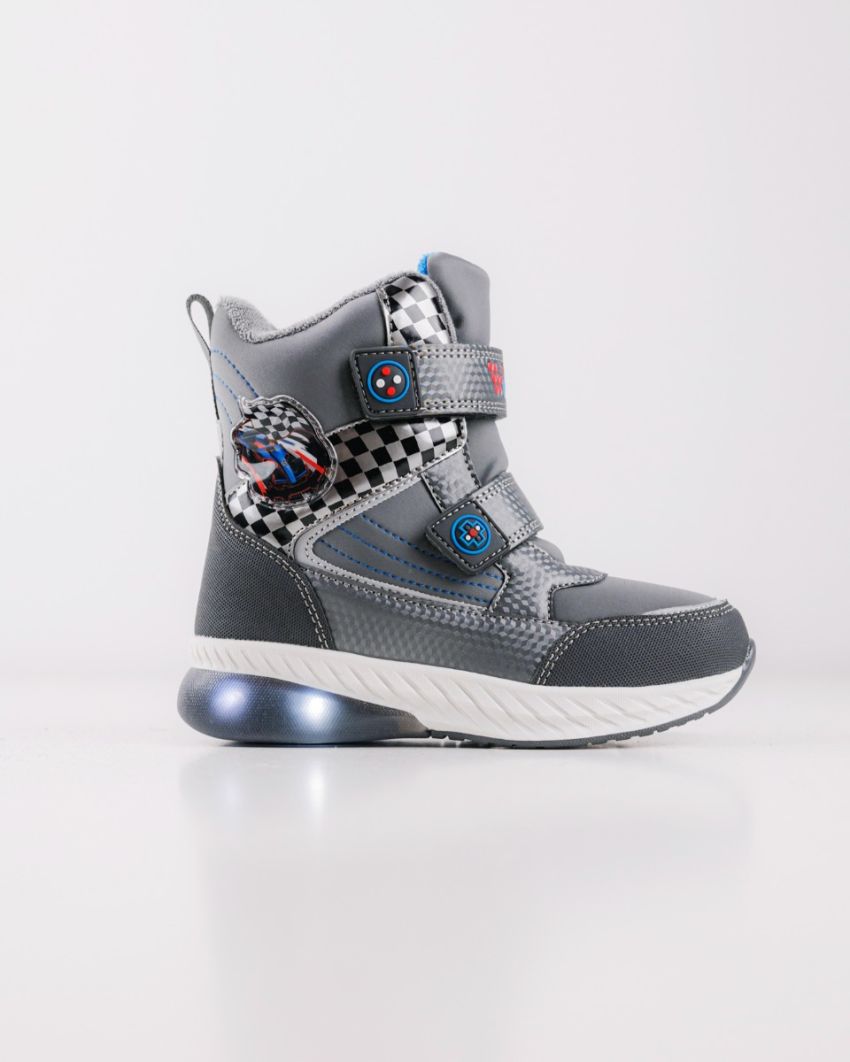 Wink - Alea grey LED lights kids boots