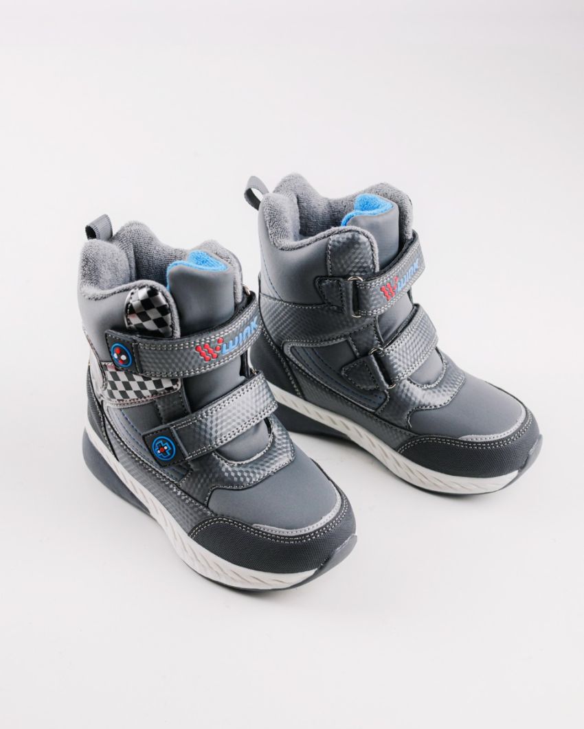 Wink - Alea grey LED lights kids boots