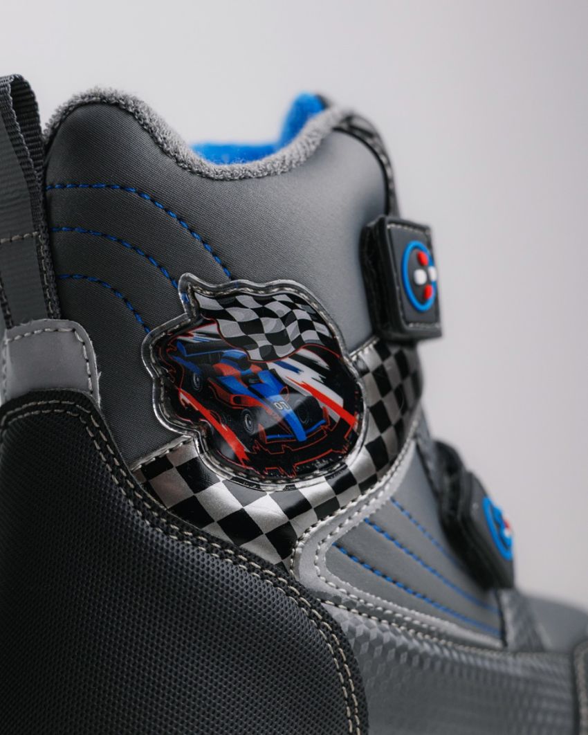 Wink - Alea grey LED lights kids boots