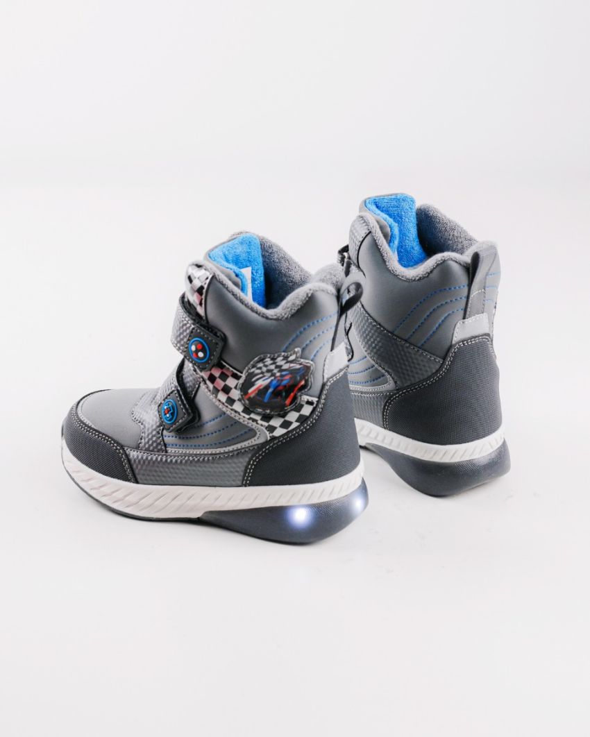 Wink - Alea grey LED lights kids boots