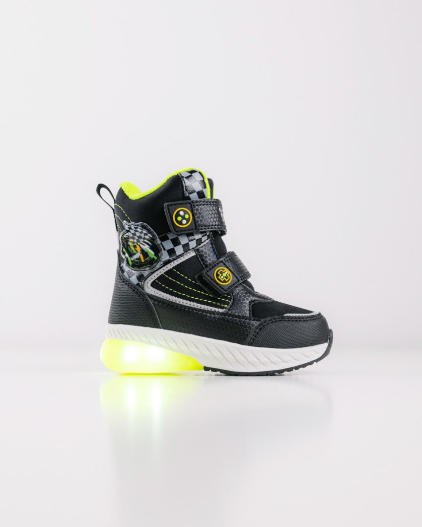 Wink - Alea black LED lights baby boots