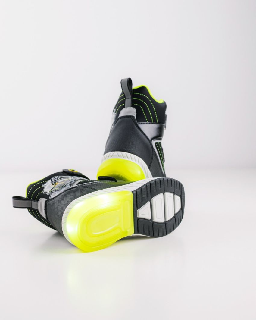Wink - Alea black LED lights baby boots