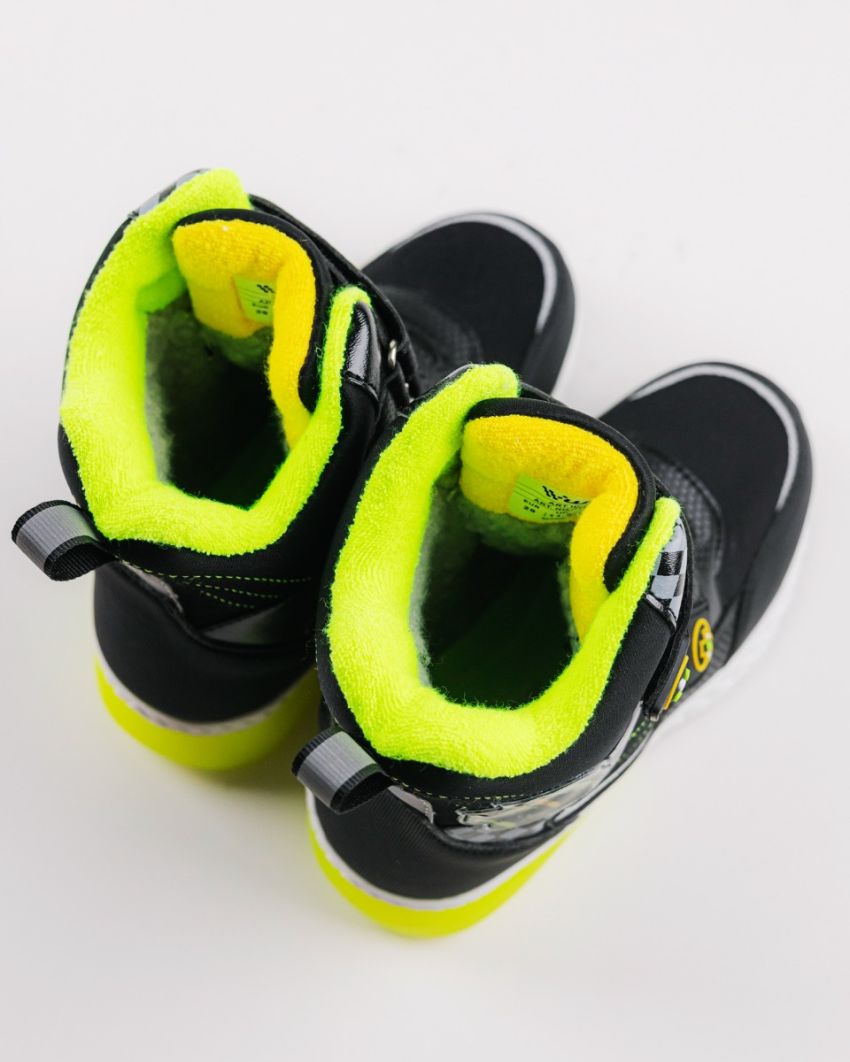 Wink - Alea black LED lights baby boots
