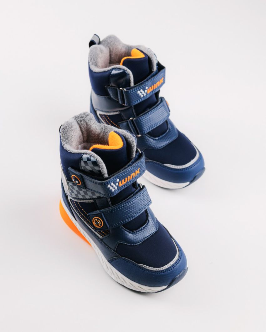 Wink - Alea navy LED lights kids boots