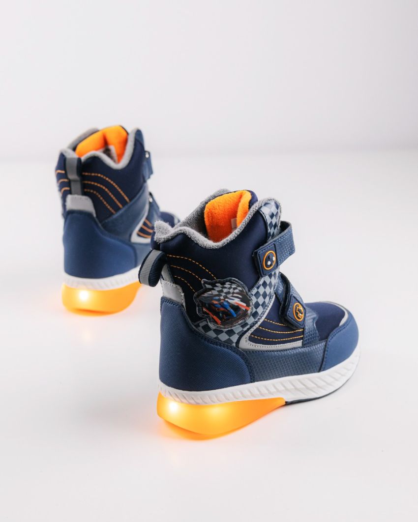 Wink - Alea navy LED lights kids boots