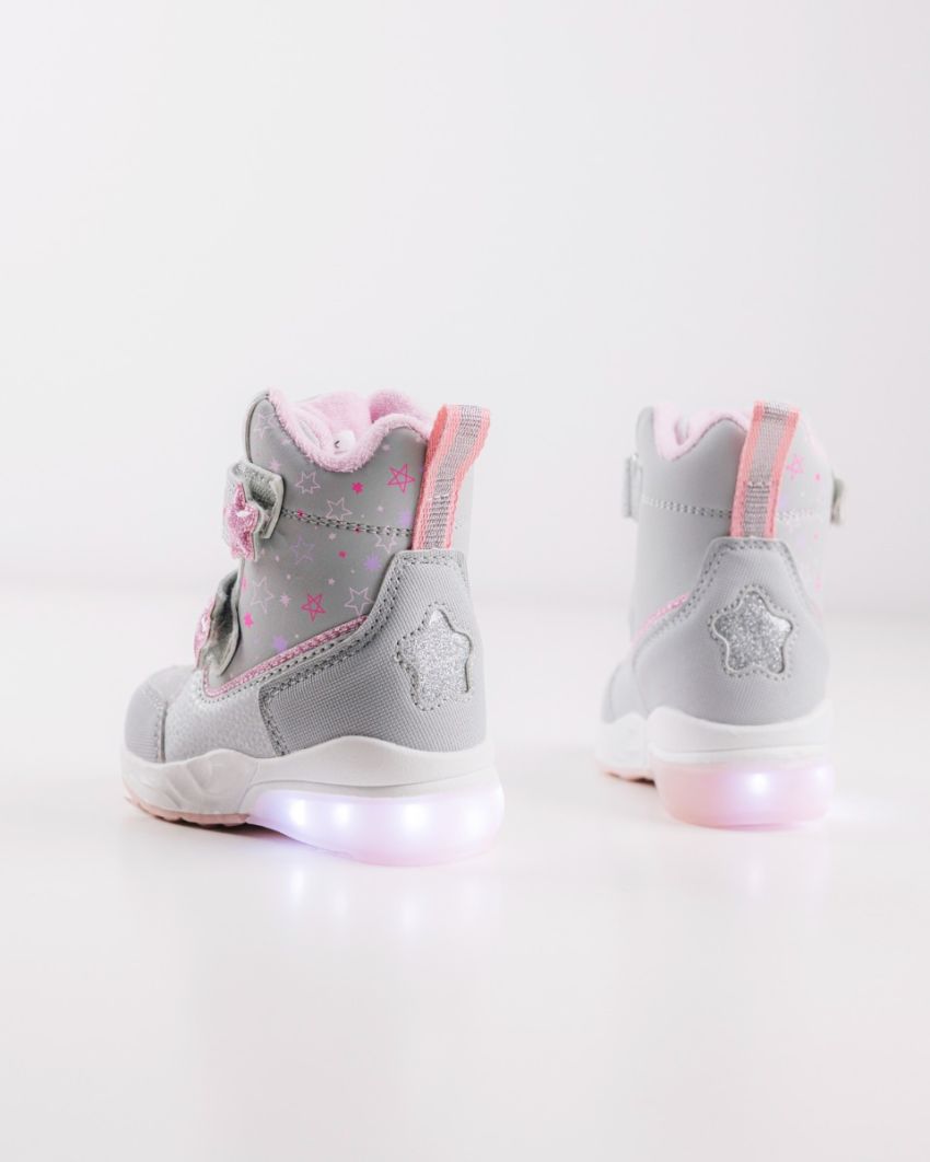 Wink - Mimas grey LED lights baby boots