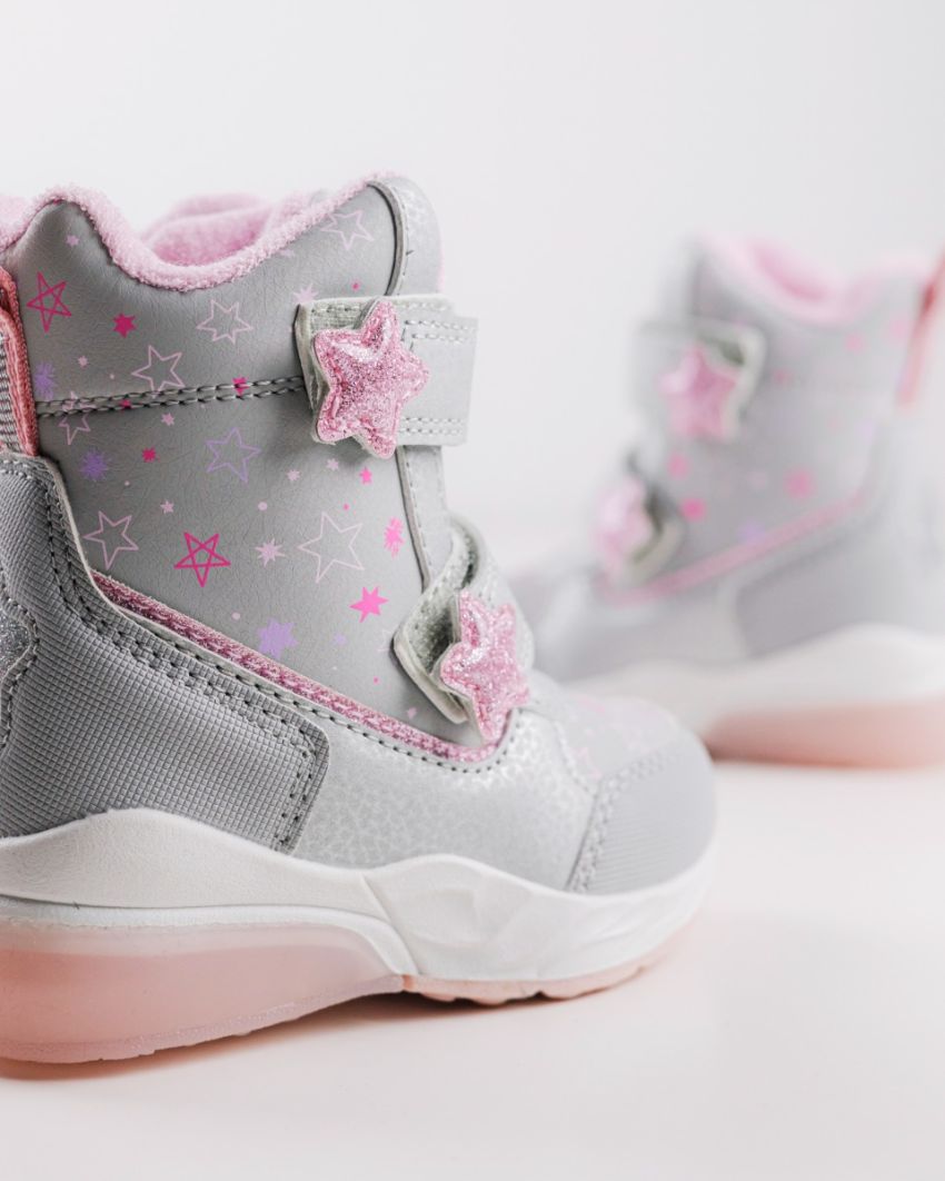 Wink - Mimas grey LED lights baby boots