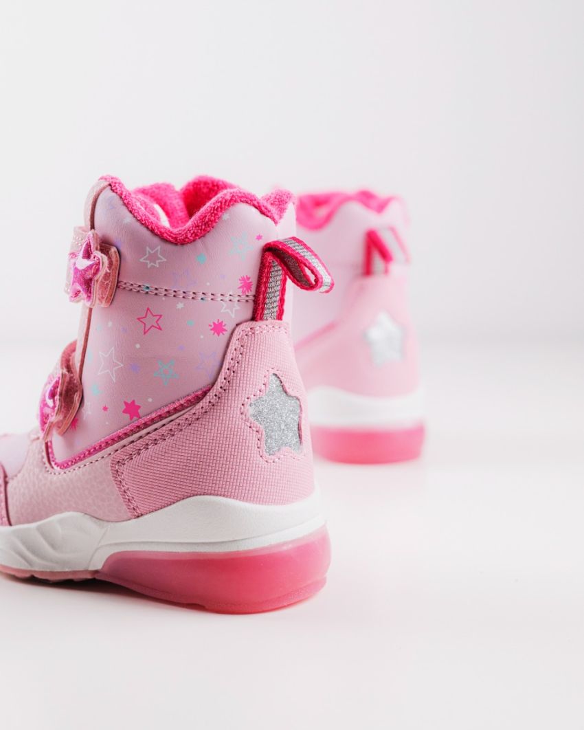 Wink - Mimas pink LED lights baby boots