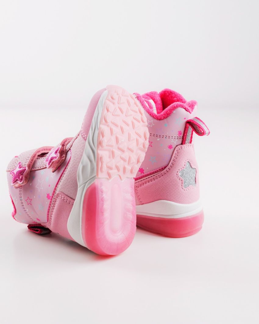 Wink - Mimas pink LED lights baby boots